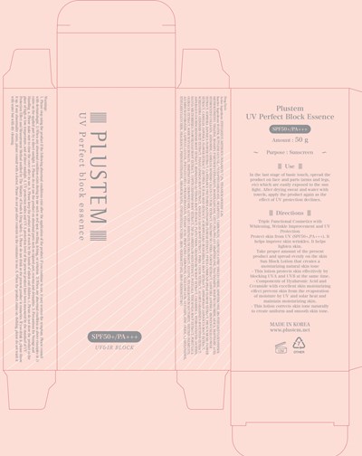 Image of carton - plustem uv perfect block essence carton